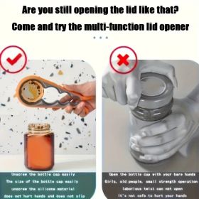 1pc Jar Opener Bottle Opener, Can Opener For Weak Hands